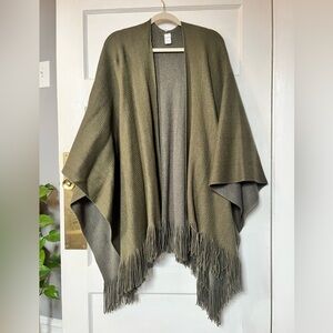 NWOT never worn Olive Poncho